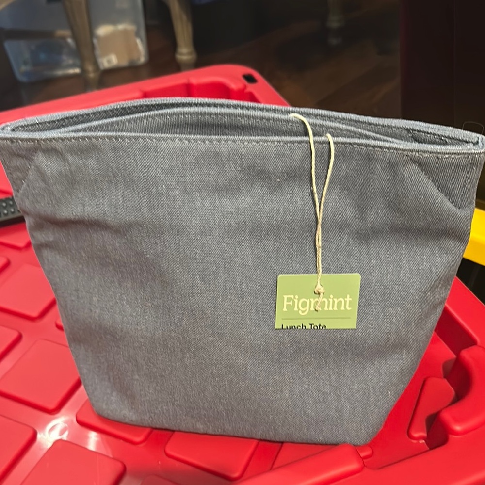 Mint Gray Men's Lunch Tote Bag